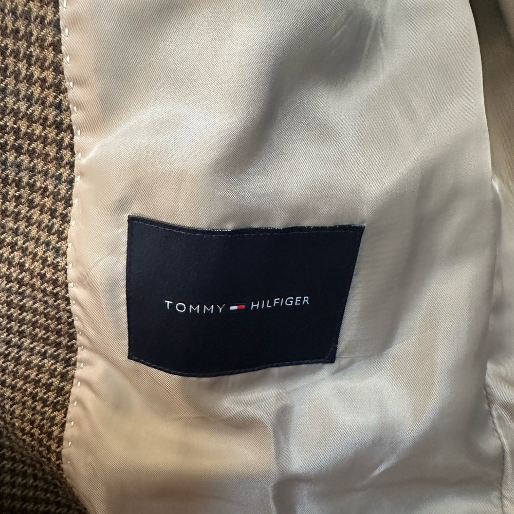 Tommy Hilfiger Brown Checkered Blazer - Picture 3 of 4